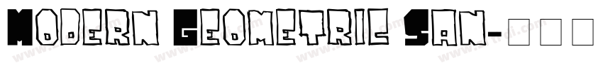 Modern Geometric San字体转换